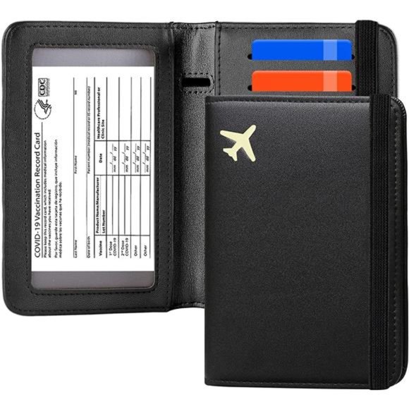 ZOPPEN Passport and Vaccine Card Holder, Passport Holder with Vaccine Card Slot - Picture 7 of 7